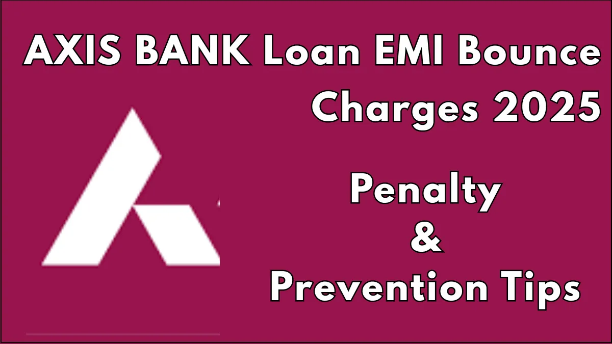 AXIS BANK Loan EMI Bounce Charges 2025